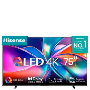 Hisense Tv Qled 75'' - 75Q6Q – 189Cm - Smart Vidaa - 4K Uhd - Dolby Atmos - Netflix-Youtub-Prime Vid. - Share Tv