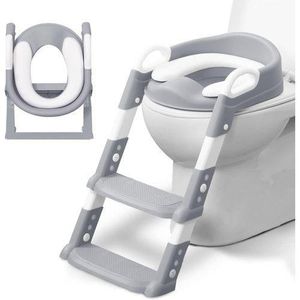 Gn Siège de toilette évolutif 3-en-1 pour enfants, Marchepied-échelle réglable