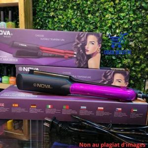 Nova liseur À cheveux professionnel Haute Gamme - rouge noir