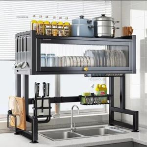 Égouttoir à vaisselle en aluminium , organisateur de cuisine
