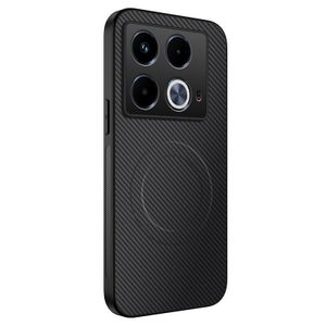Pour Infinix Note 40 4G Étui de téléphone souple magnétique motif fibre de carbone
