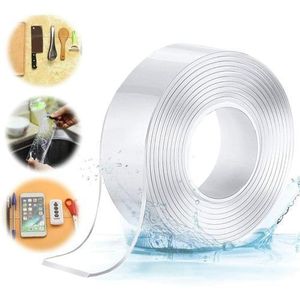 Ruban Adhésif Double Face Multifonctionnel Nano Antidérapant Transparent Traceless Double-Face 5M