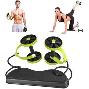 Revoflex Xtrem Roue abdominale élastique, Appareil musculation maison complet, Revoflex fitness multifonction, Kit abdos fessiers maison, Roulette abdo assistée, Élastique musculation jambes bras, Matériel crossfit appartement, Entraînement gainage anti mal de dos.