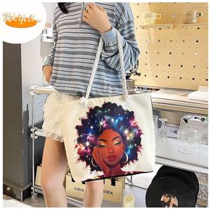 Mode Sac à Main en toile grande capacité pour la maison, sac de courses portable