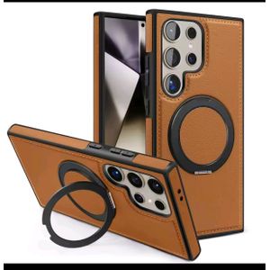 Coque Samsung S25 ultra marron cuir vip