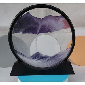 Peinture Sur Bois Et Sable Mouvant- Violet