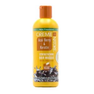 Creme Of Nature Masque Acai Berry & Kératine Renforcement de cheveux pour Masque à sec Abîmés 12 oz