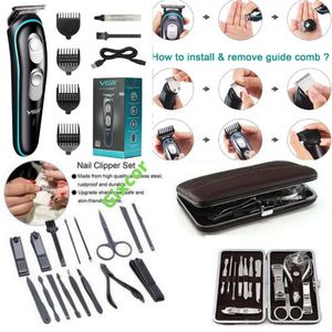 Tondeuse Ultra-solide VGR- V-055 + Trousse Coupe Ongle Pédicure Manicure Grand Format