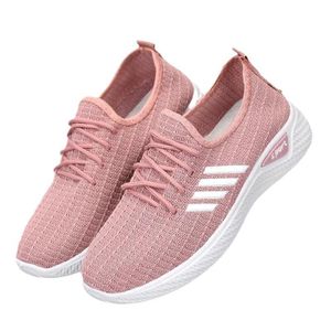 Baskets de sport pour femmes, légères, confortables et respirantes, couleur rose, chaussures de sport décontractées