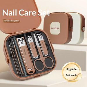 Kit de Manucure 9 Pièces avec Boîtier de Rangement Portable