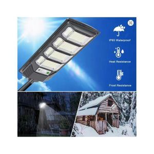 DEUX (2) Puissant Lampadaire solaire pour extérieur , indice de protection IP65, pour balcon et route
