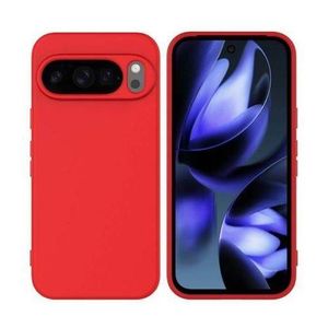 Coque en silicone compatible Google Pixel 10 Pro XL avec 2 antichocs - Rouge
