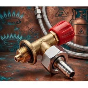 Robinet de Gaz en Laiton Contrôle Précis Sécurité Renforcée