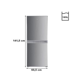 TCL Refrigerateur Combiné 185L - 3 Tirroirs - Tcl_F185bfs - Gris