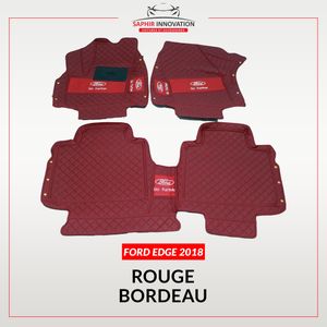 Tapis de sol de voiture en cuir sur mesure pour Hyundai, tapis