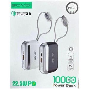 Sovo Power Bank 10000mAh original - Charge Rapide qu'il vous facilite la vie avec une batterie durable 