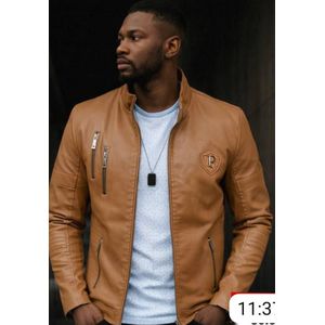 Blouson en cuir - REBEL 6 / similicuir (style biker / motard élégant)