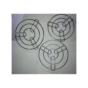 Lot 3 Dessous De Plats - Acier Inoxydable - Argent JH