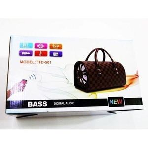 Haut-parleur Bluetooth sans fil BT Basse de voyage de sac à main stéréo fort Carte TF karaoké