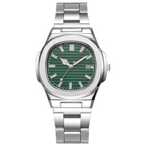 Montre à quartz classique pour homme à cadran vert
