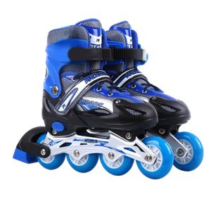 Patins à Roues Alignées Classique Ajustable Confortable-bleu