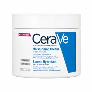 Cerave Baume Hydratant 340g – Crème Hydratante Visage & Corps pour Peaux Sèches à Très Sèches