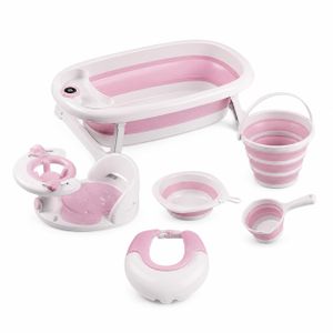  Kit baignoire pliable pour bébé 6 pièces avec thermomètre