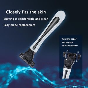 Rasoir de Sûreté Professionnel pour Barbe – 11 cm, Métal, Double Tranchant avec Ouverture Papillon et Micro-Peigne