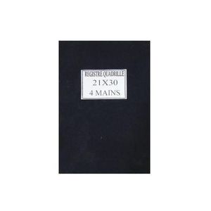 Cahier Registre Bloc Notes 4 Mains