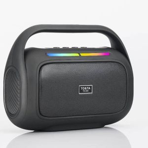 Baffle Bluetooth Portable – Son Puissant avec Lumière LED RGB