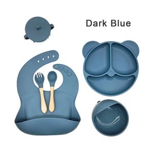 Lot d'assiette en silicone pour enfant 