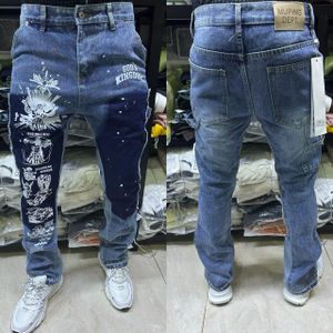 Pantalon Pour Homme Gros Bas - bleu