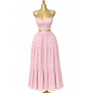 Ensemble 2 pièces femme – Jupe longue & Crop Top