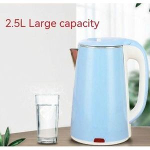bouilloire electrique - bouilloire electrique thermos - Bouilloire électrique - bouilloire electrique automatique - Appareils Cuisine Intelligents - Bouilloire à Sifflet 2,5 L - Bleu Blanc