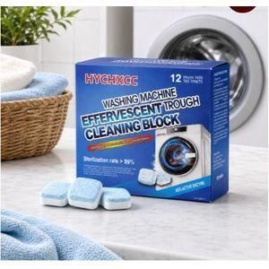 Lot de 12 tablettes nettoyants pour lave-linge compatibles avec les machines à laver