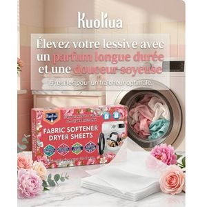 LA BONNE MÉNAGÉRE Feuilles de séchage assouplissante parfumées pour le linge 
