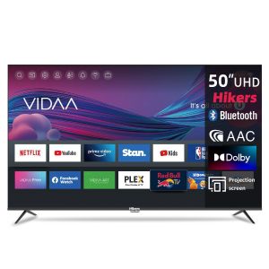 Hikers 55" Smart TV Ultra HD 4K - WiFi - Youtube, Prime Video - Décodeur Intégré + Support Mural Offert