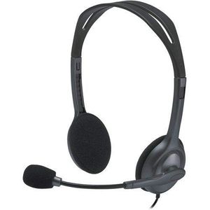 Logitech Casque H111 Filaire, Ecouteurs Stéréo Avec Micro Anti-parasite Noir