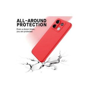 Diverse  Coque Silicone Pour Redmi Note 13 Pro 4G - ROUGE