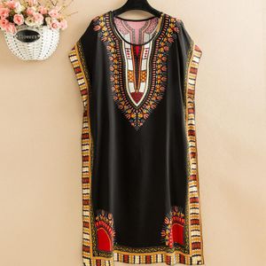 Robe Boho Femme au-dessus du genou en coton soie noire à manches chauve-souris, robe de chambre respirante pour dames