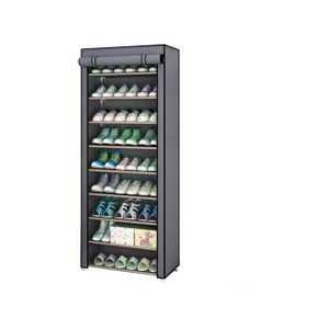Etagère A Chaussures - 10 Niveaux - Gris