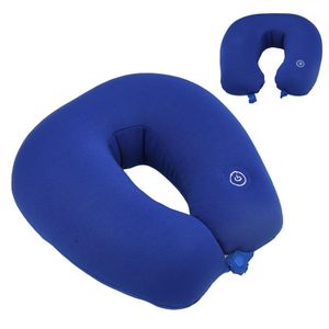 Coussin de Voyage Massage Vibrant, Oreiller Cervical Électrique en U