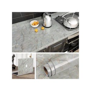 Papier Peint Auto-adhésif En Marbre Imperméable,Convient Pour La Cuisine, La Chambre -- 60*300cm