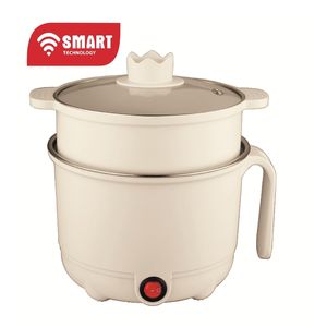 SMART TECHNOLOGY Cuiseur à Riz Multifonction Alimentaire (STPE-5012M) -1,5 Litres- 600W- Beige/ Garantie 3 Mois. 
