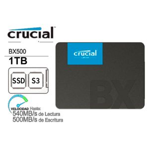 CRUCIAL - Disque SSD Interne - BX500 - 1To - 2,5 pouces