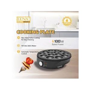 DENX Crêpière électrique de 14 trous préparer facilement des crêpes, des pancakes et d'autres mets similaires