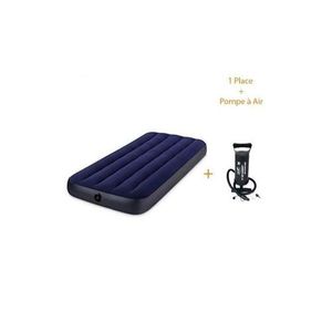 Matelas Gonflable - 1 Place Avec Gonfleur Offert