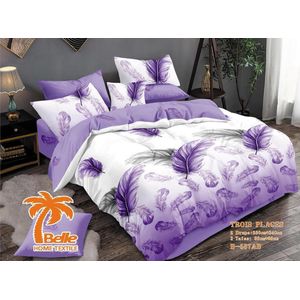 Belle  Lot de 2 Draps et 2 Taies - Confort et Élégance pour Lit 3 Places