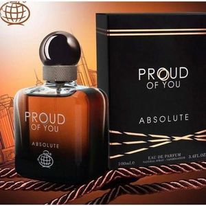Fragrance World Absolute Proud Of You Eau De Parfum Intense Homme 100ml Teneur 48heures