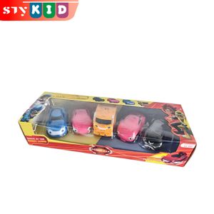 STY 5 pièces jeu de voitures interactives à pression, jouets de combat - 3 ans et plus